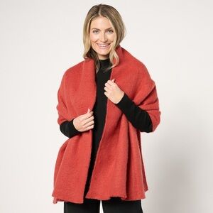 Complliments 69" x 21 1/4" Brushed Blanket Scarf With Fringe - Cinnamon A666032